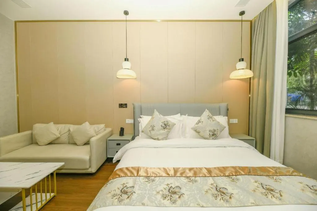 Bed in Serenity Marina Hotel