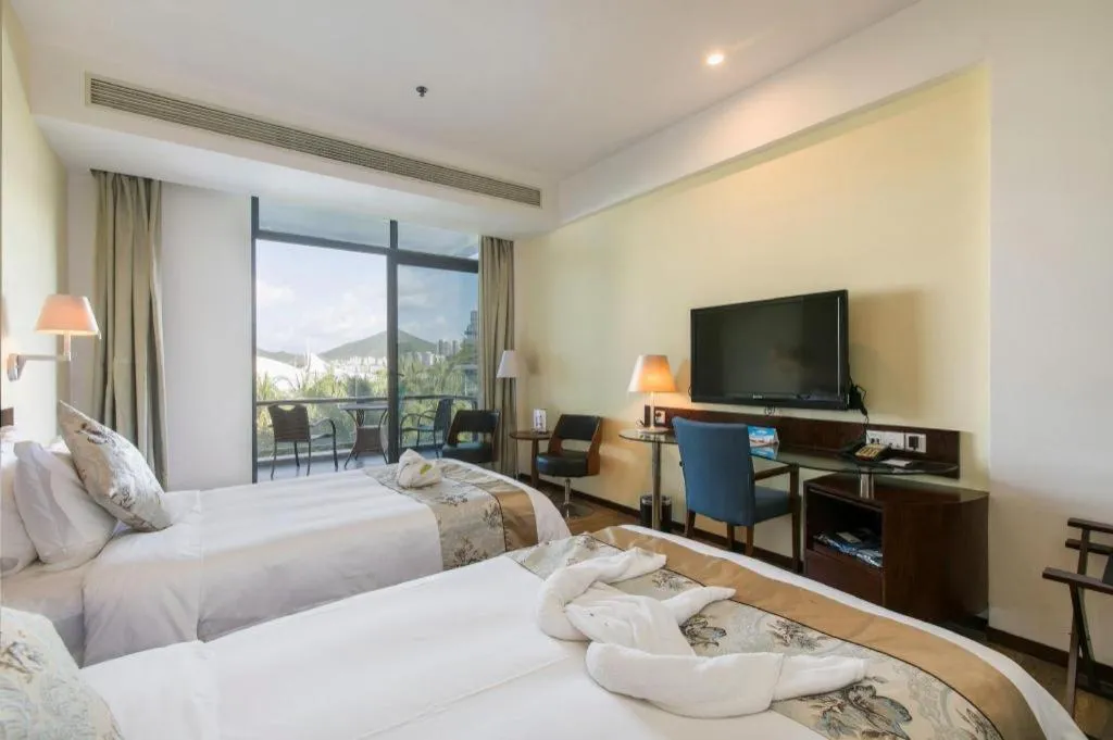 Bed in Serenity Marina Hotel