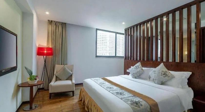 Bed in Serenity Marina Hotel