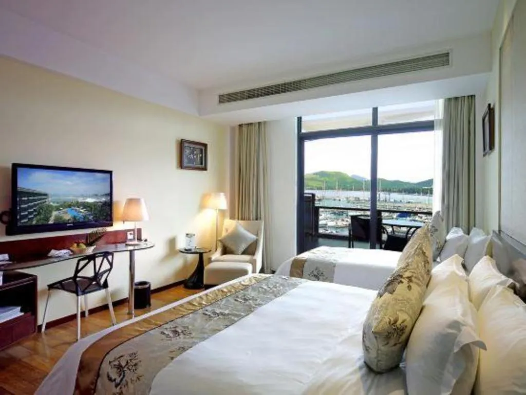 Bed in Serenity Marina Hotel