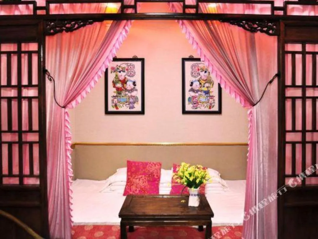 Bed in Pingyao Yufengheng Hotel