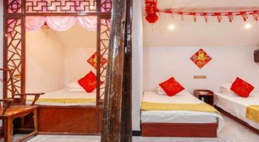 Bed in Pingyao Yufengheng Hotel