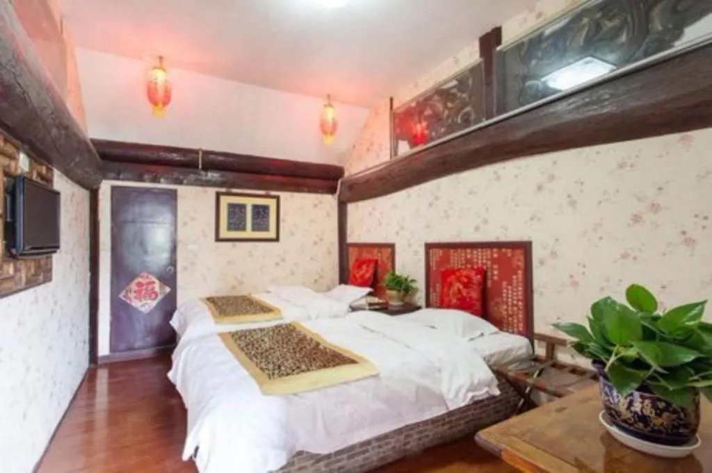 Bed in Pingyao Yufengheng Hotel