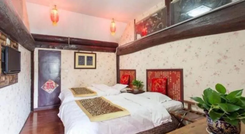 Bed in Pingyao Yufengheng Hotel