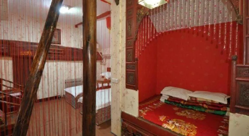 Bed in Pingyao Yufengheng Hotel