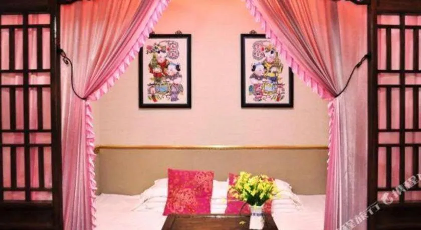 Bed in Pingyao Yufengheng Hotel