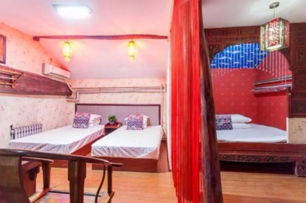 Bed in Pingyao Yufengheng Hotel