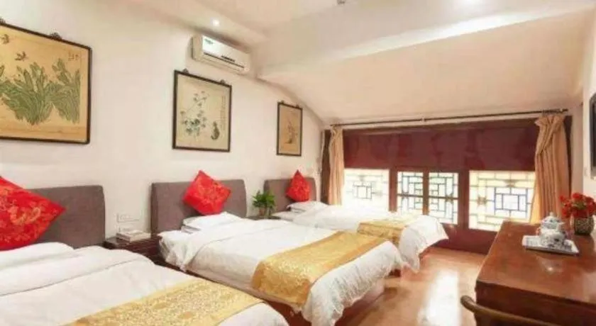 Bed in Pingyao Yufengheng Hotel