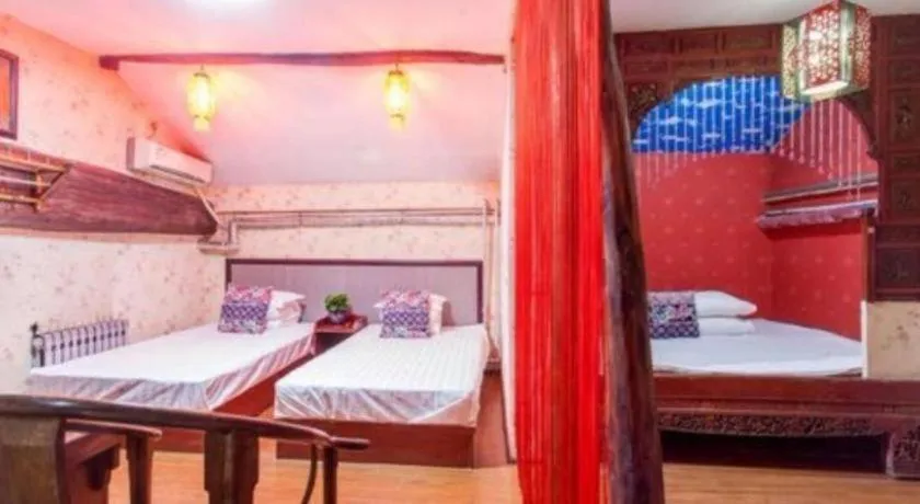 Bed in Pingyao Yufengheng Hotel