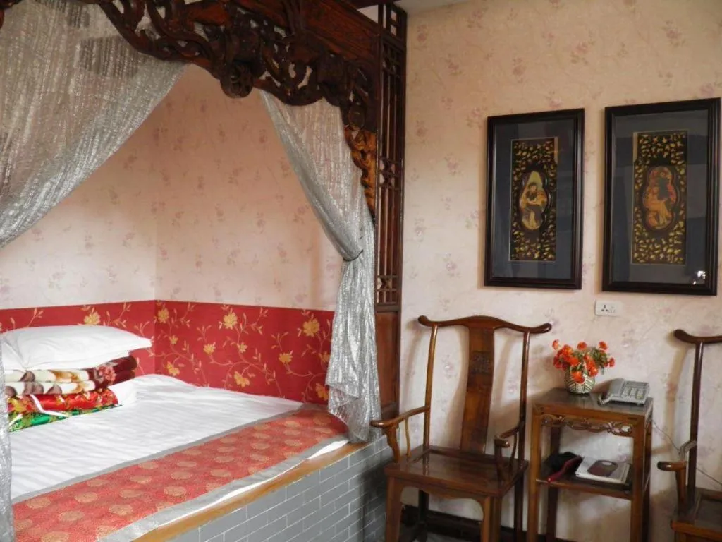 Bed in Pingyao Yufengheng Hotel