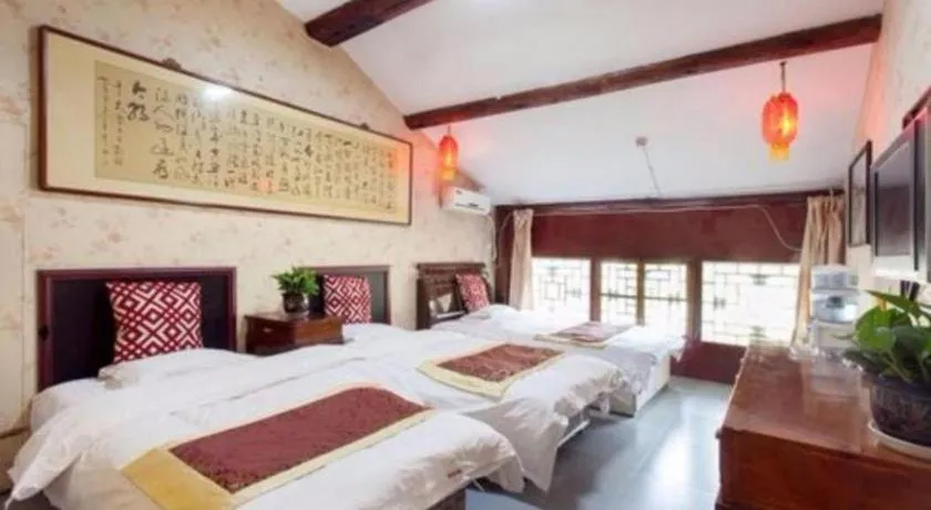 Bed in Pingyao Yufengheng Hotel