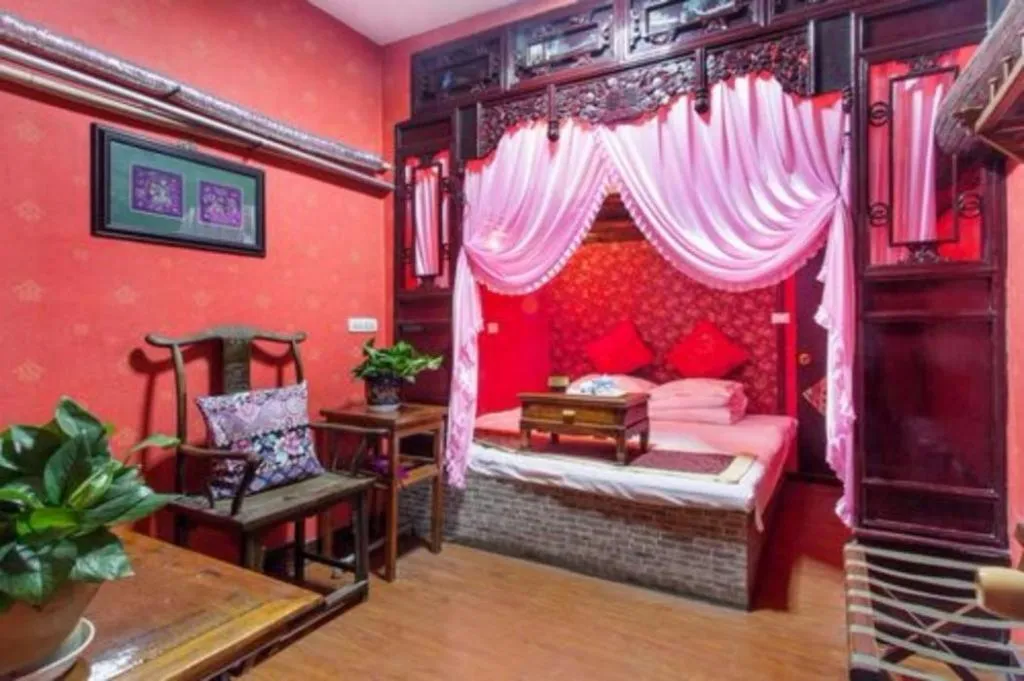 Bed in Pingyao Yufengheng Hotel