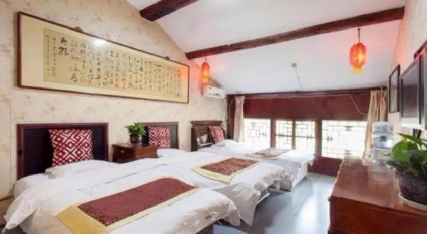 Bed in Pingyao Yufengheng Hotel