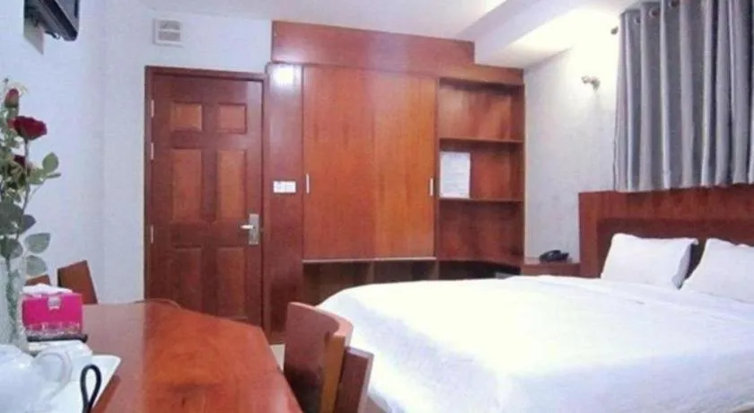 Bed in An Dong Center Hotel Chinatown Saigon