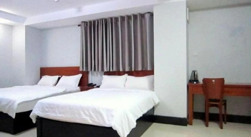 Bed in An Dong Center Hotel Chinatown Saigon