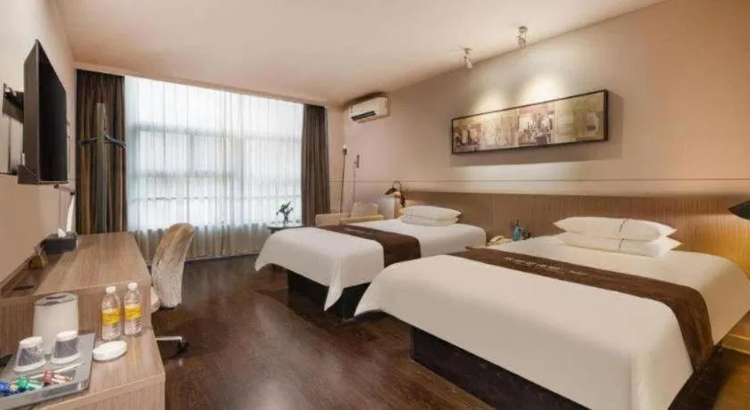 Bed in Jinjiang Inn Select Suzhou Industrial Park Dushu Lake Dongxing Road