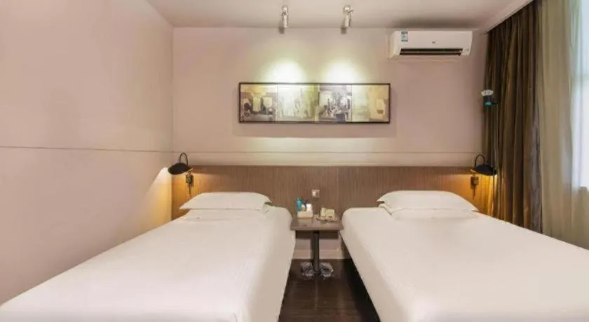 Bed in Jinjiang Inn Select Suzhou Industrial Park Dushu Lake Dongxing Road