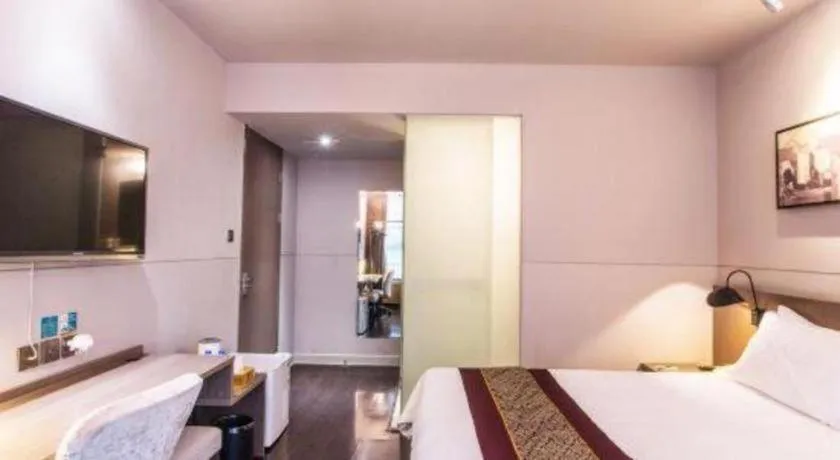 Bed in Jinjiang Inn Select Suzhou Industrial Park Dushu Lake Dongxing Road