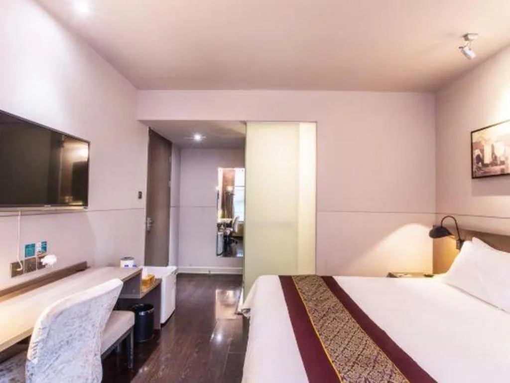 Bed in Jinjiang Inn Select Suzhou Industrial Park Dushu Lake Dongxing Road