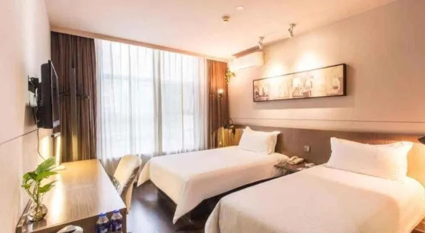 Bed in Jinjiang Inn Select Suzhou Industrial Park Dushu Lake Dongxing Road
