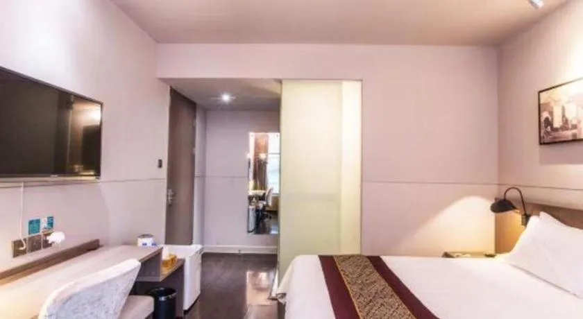 Bed in Jinjiang Inn Select Suzhou Industrial Park Dushu Lake Dongxing Road