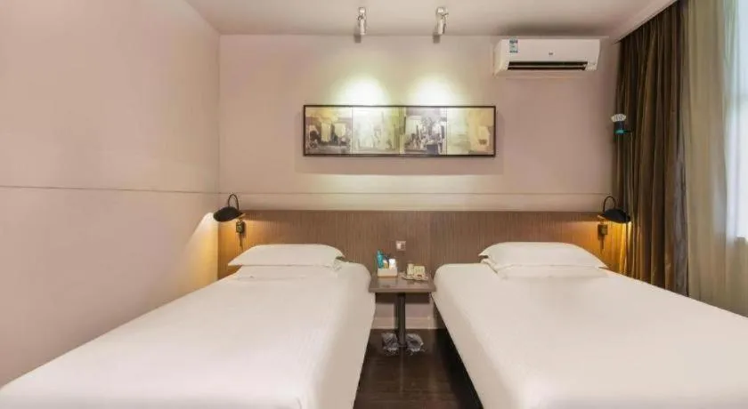 Bed in Jinjiang Inn Select Suzhou Industrial Park Dushu Lake Dongxing Road