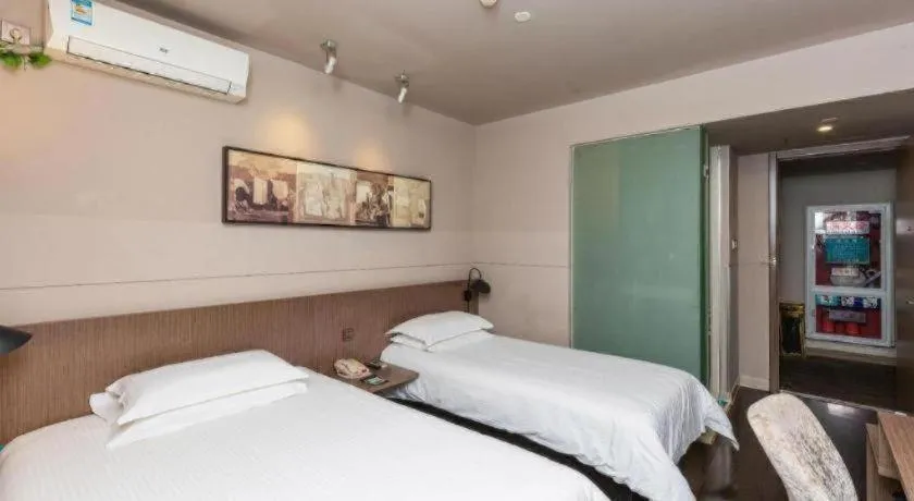 Bed in Jinjiang Inn Select Suzhou Industrial Park Dushu Lake Dongxing Road