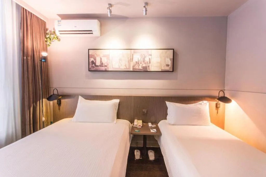 Bed in Jinjiang Inn Select Suzhou Industrial Park Dushu Lake Dongxing Road