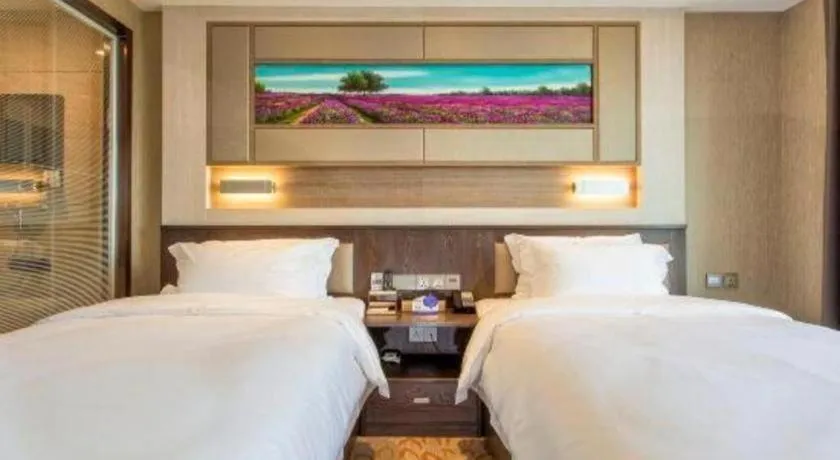 Bed in Lavande Hotel Tianjin Binhia Yujiabao Finance Center Branch