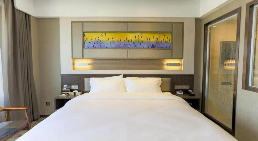 Bed in Lavande Hotel Tianjin Binhia Yujiabao Finance Center Branch