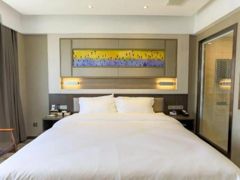 Bed in Lavande Hotel Tianjin Binhia Yujiabao Finance Center Branch