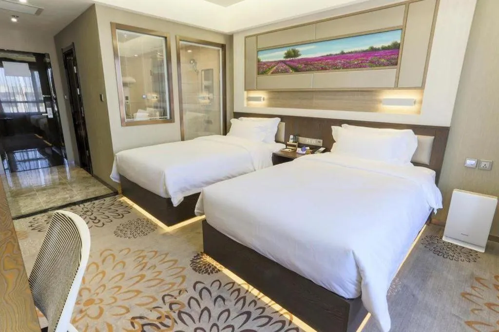 Bed in Lavande Hotel Tianjin Binhia Yujiabao Finance Center Branch