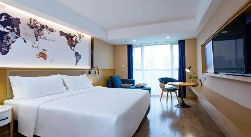 Bed in Kyriad Marvelous Hotel·Xi'an North High-speed Railway Station