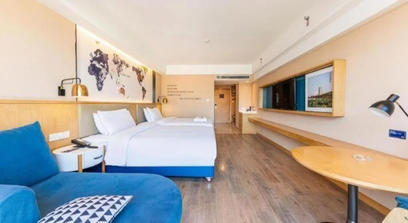 Bed in Kyriad Marvelous Hotel·Xi'an North High-speed Railway Station