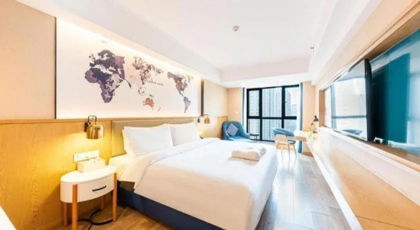 Bed in Kyriad Marvelous Hotel·Xi'an North High-speed Railway Station