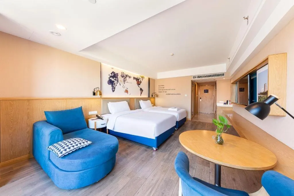 Bed in Kyriad Marvelous Hotel·Xi'an North High-speed Railway Station