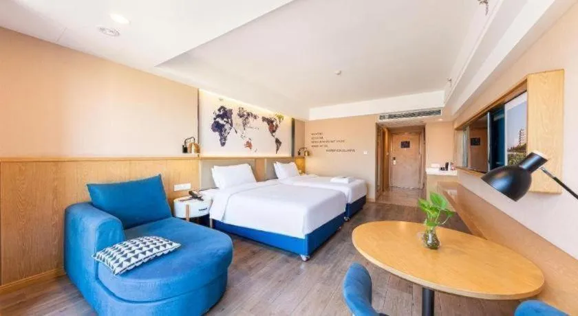 Bed in Kyriad Marvelous Hotel·Xi'an North High-speed Railway Station