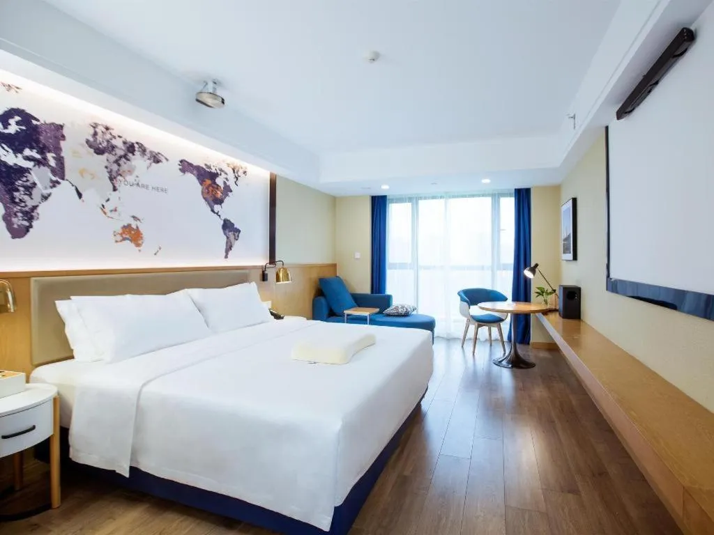 Bed in Kyriad Marvelous Hotel·Xi'an North High-speed Railway Station