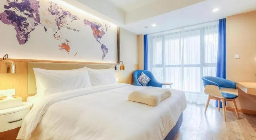 Bed in Kyriad Marvelous Hotel·Xi'an North High-speed Railway Station