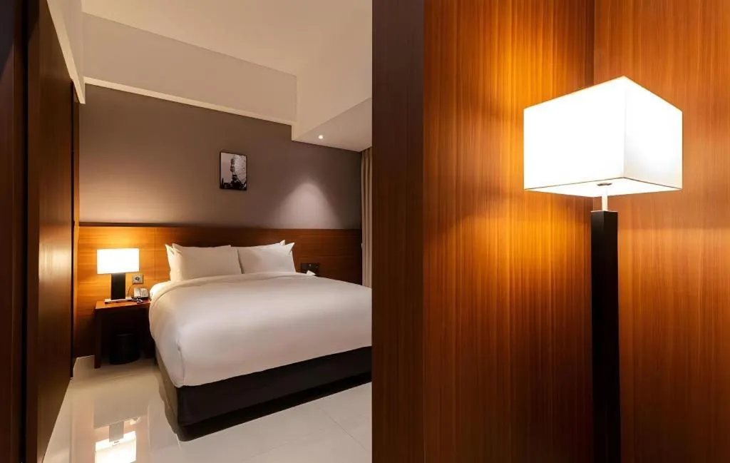 Bed in Top Cloud Hotel Iksan