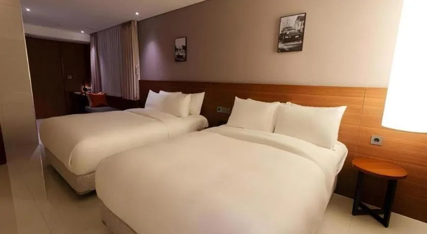 Bed in Top Cloud Hotel Iksan