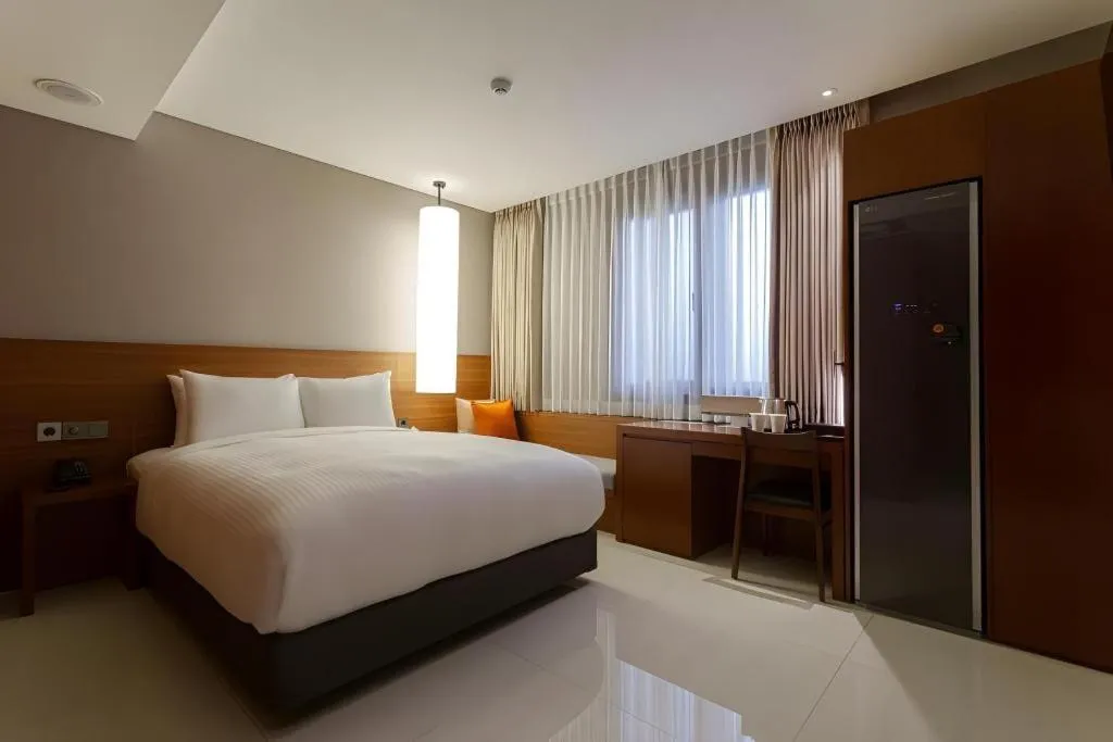 Bed in Top Cloud Hotel Iksan