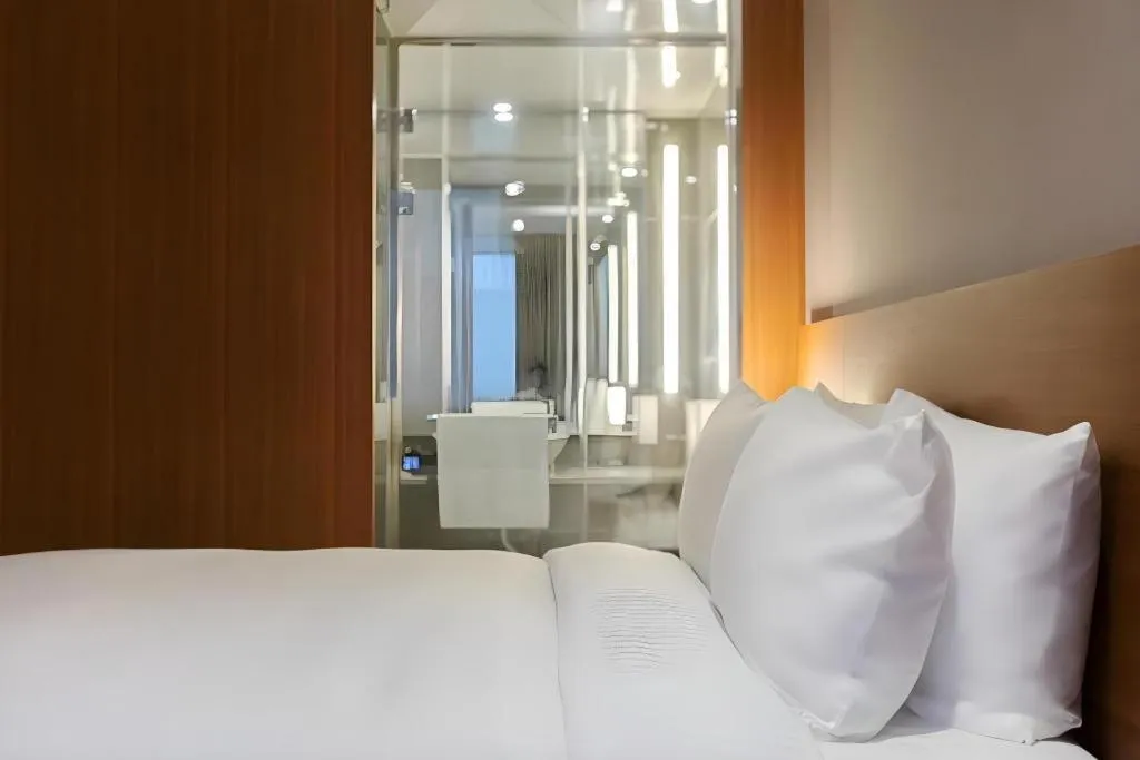 Bed in Top Cloud Hotel Iksan