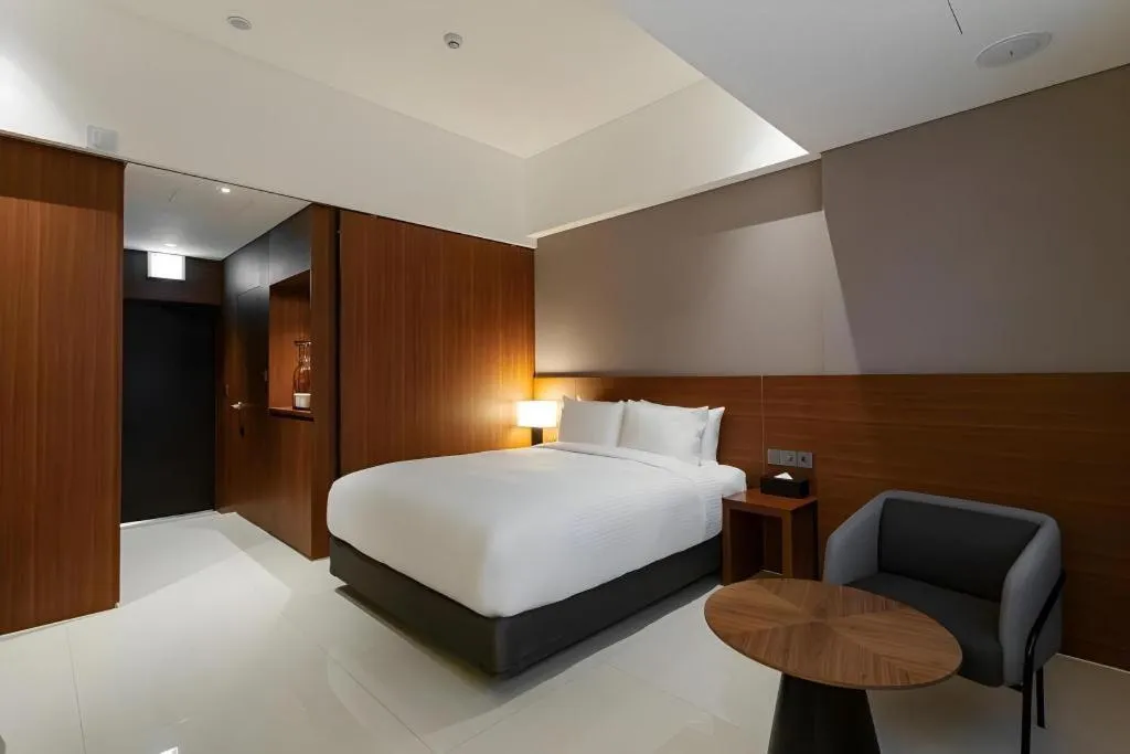 Bed in Top Cloud Hotel Iksan