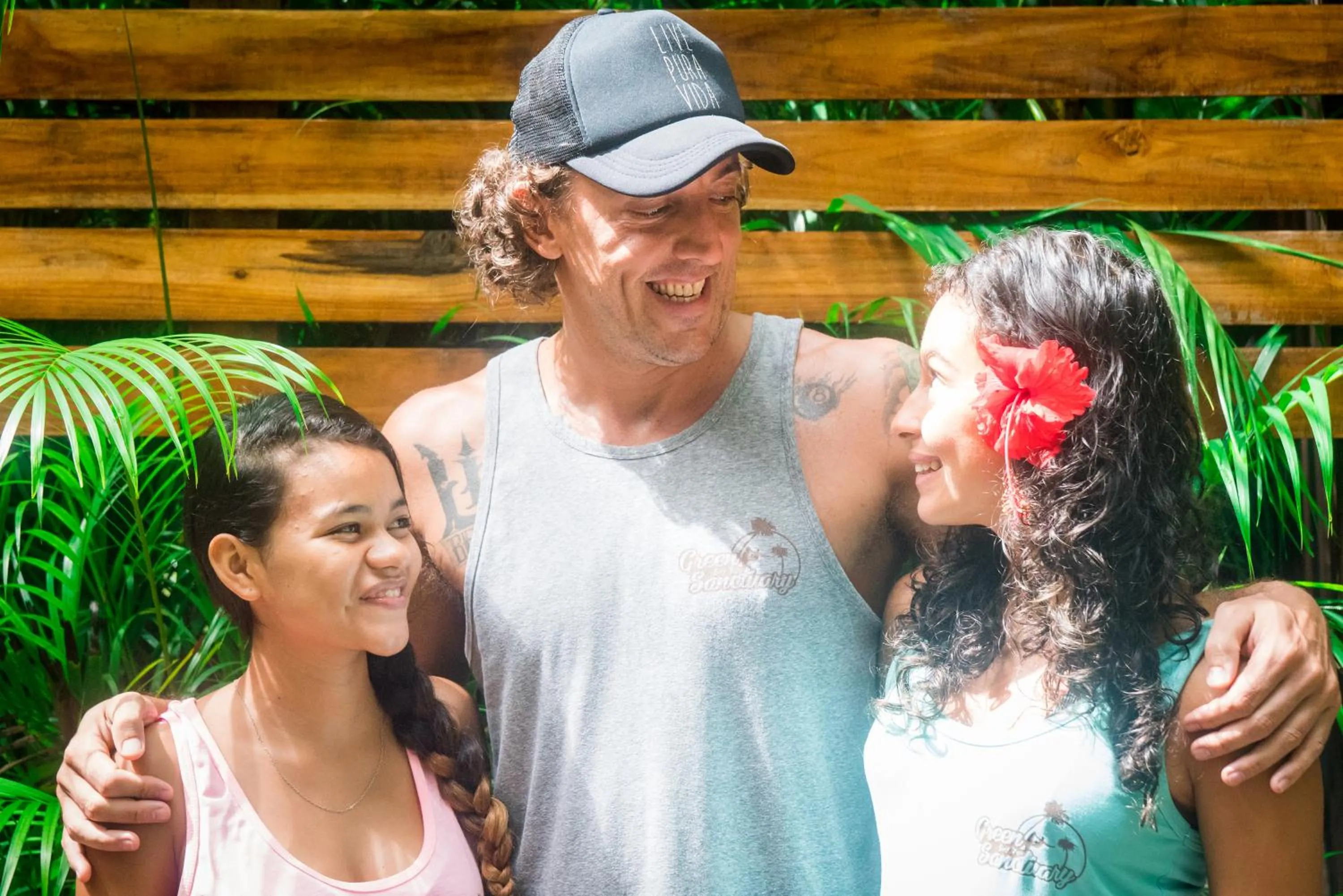 Staff in Green Sanctuary Hotel