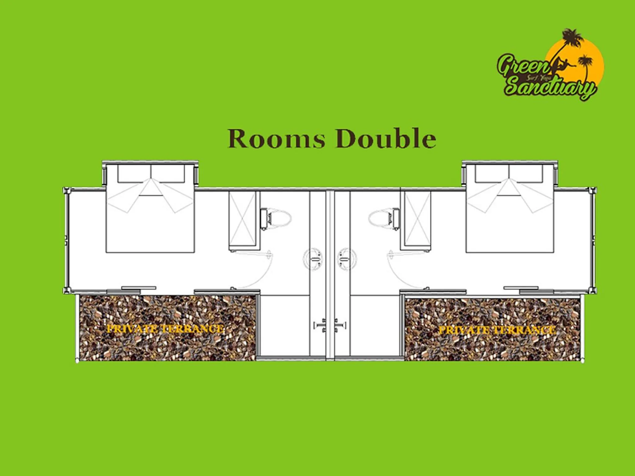 Decorative detail in Green Sanctuary Hotel