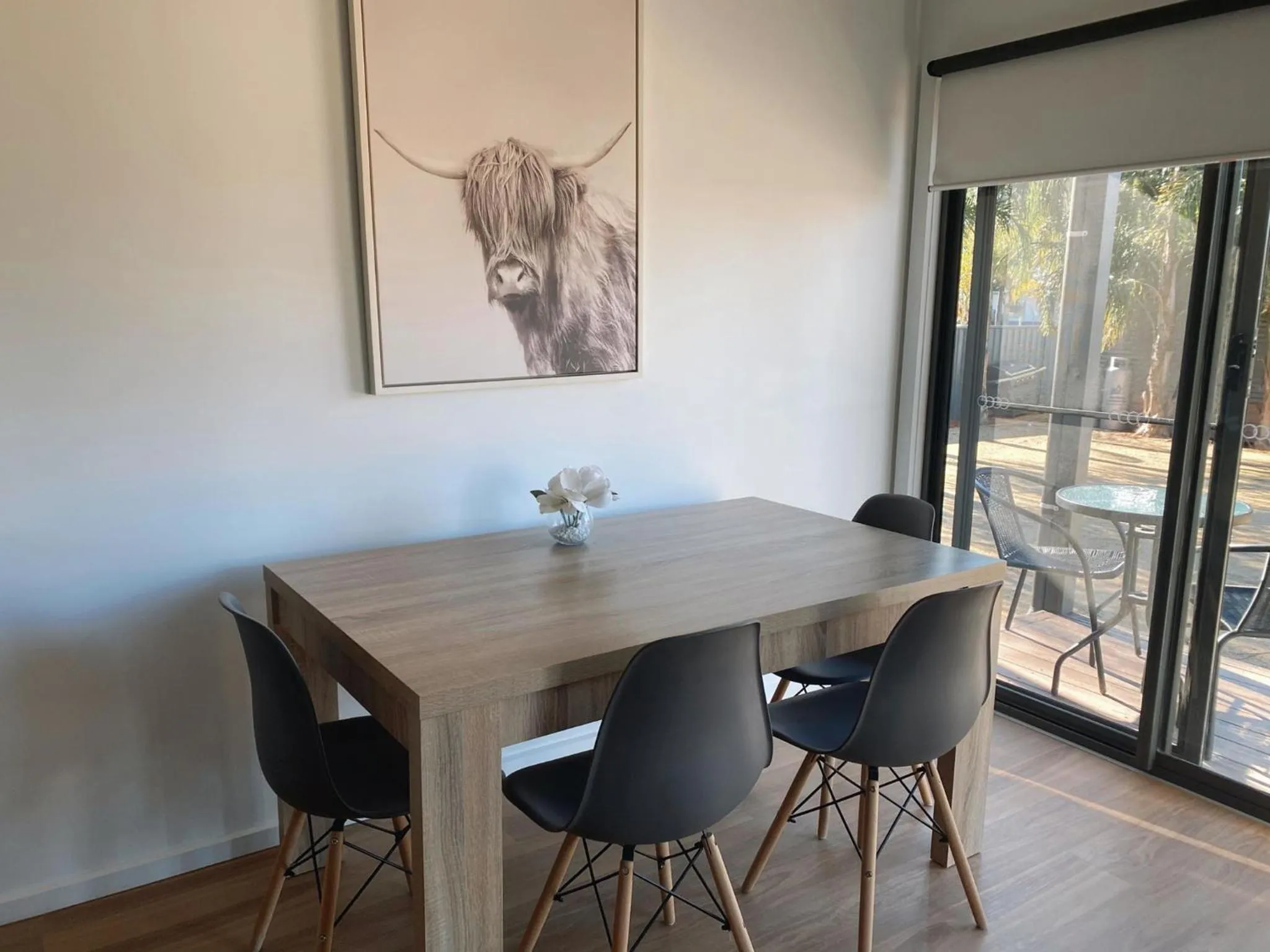 Dining area in Bundalong Villas