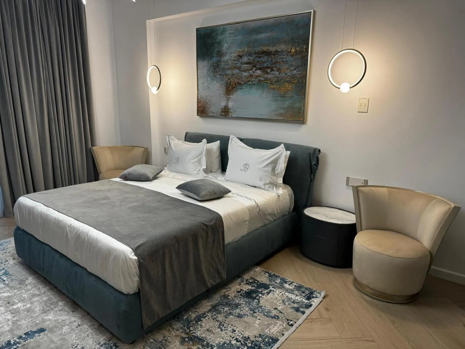 Bedroom in Studio Bianca in complex Sea On Mamaia Nord