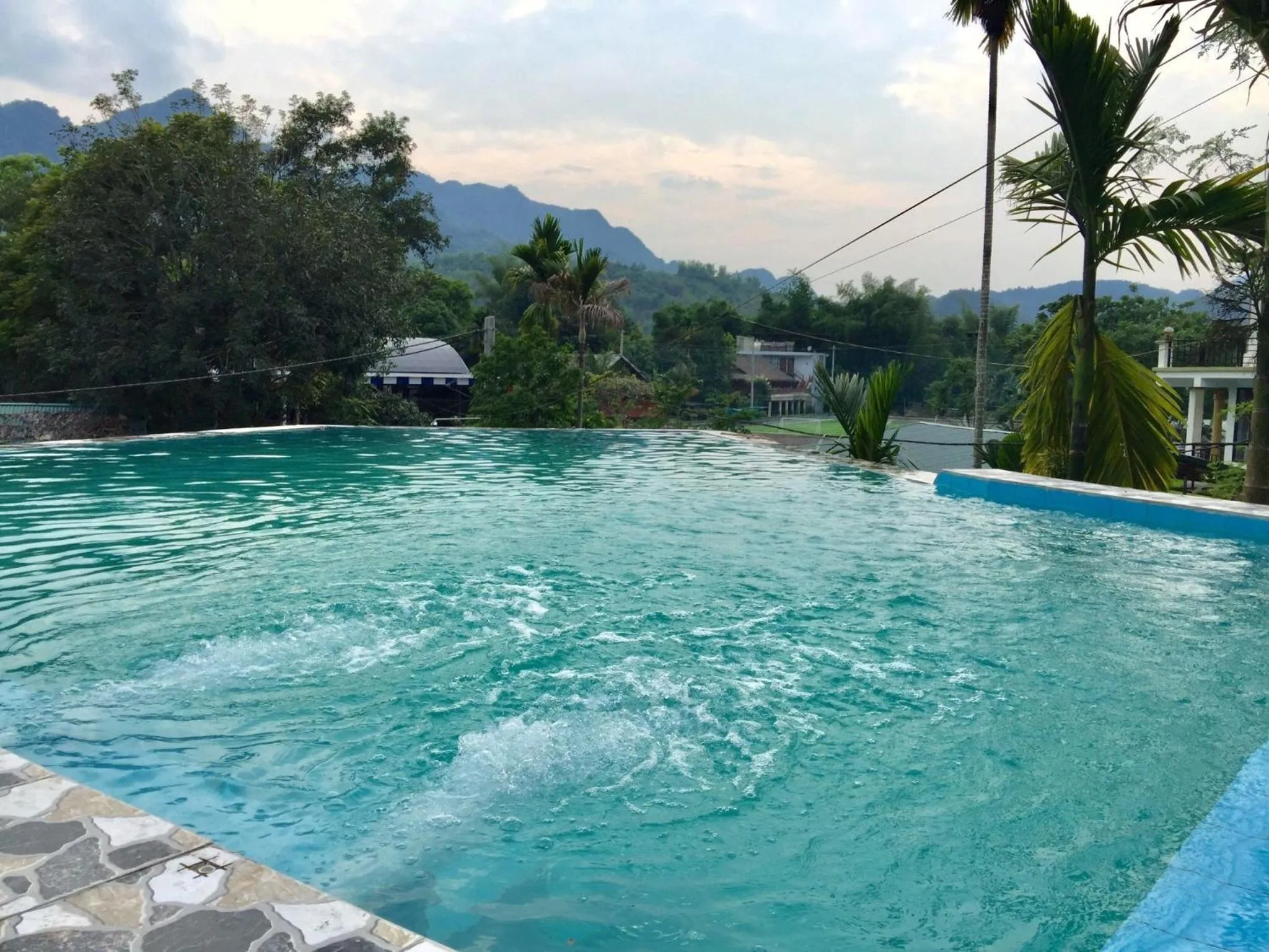 Swimming pool in Mai Chau Sunset Boutique Hotel