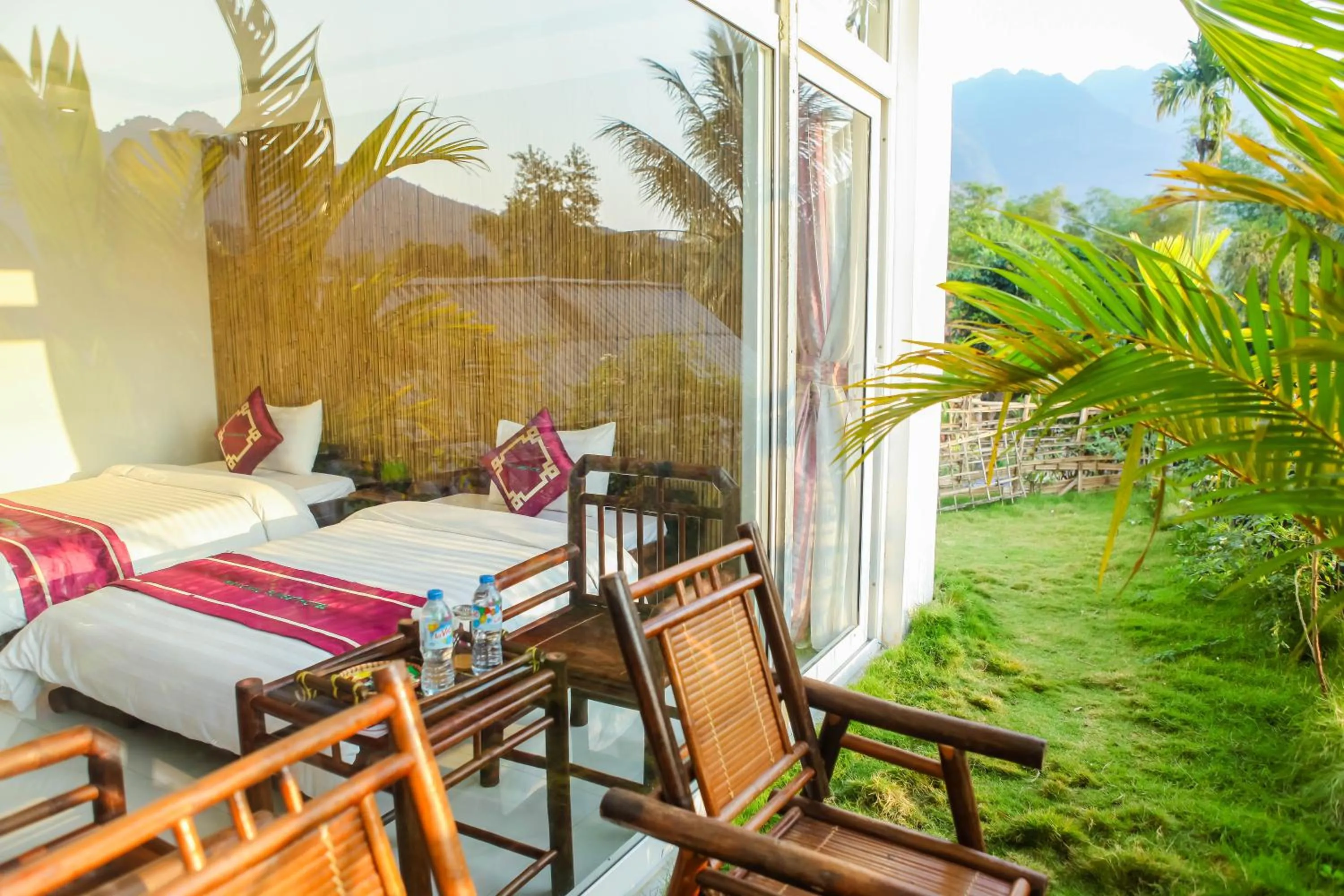 Day, Bed in Mai Chau Sunset Boutique Hotel